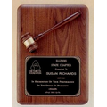 Parliament Series American Walnut Plaque w/ Walnut Gavel (11"x15")